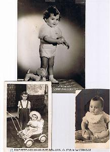 1948 - 1949 enfant et avec ma cousine Odile